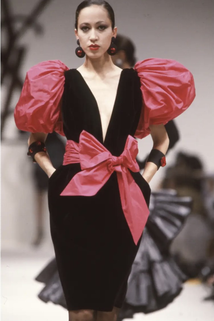 Saint Laurent Pink Sleeve velvet dress – PauméLosAngeles