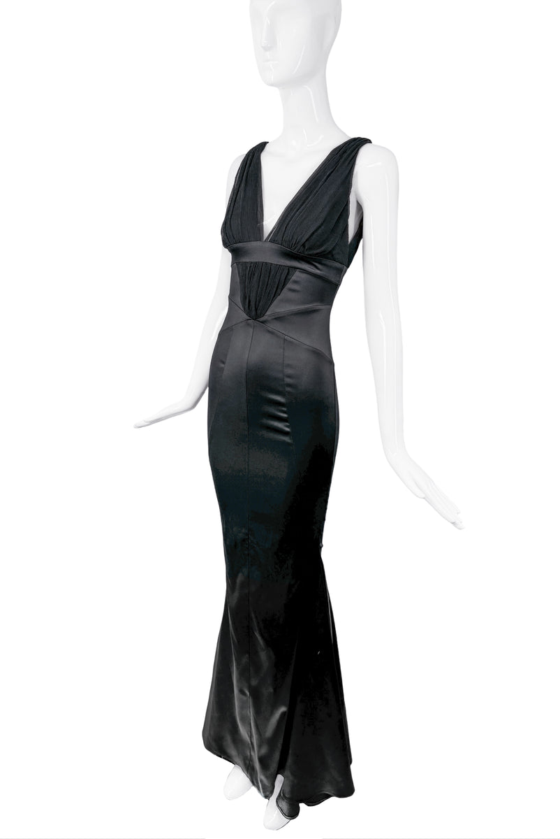 sachin and babi light blue dress 1920s Black Silk Chiffon Dress with Steel Beads  Style & Salvage