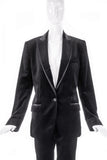 D&G by Dolce & Gabbana Velvet Satin Stitch Tuxedo Suit FW2007
