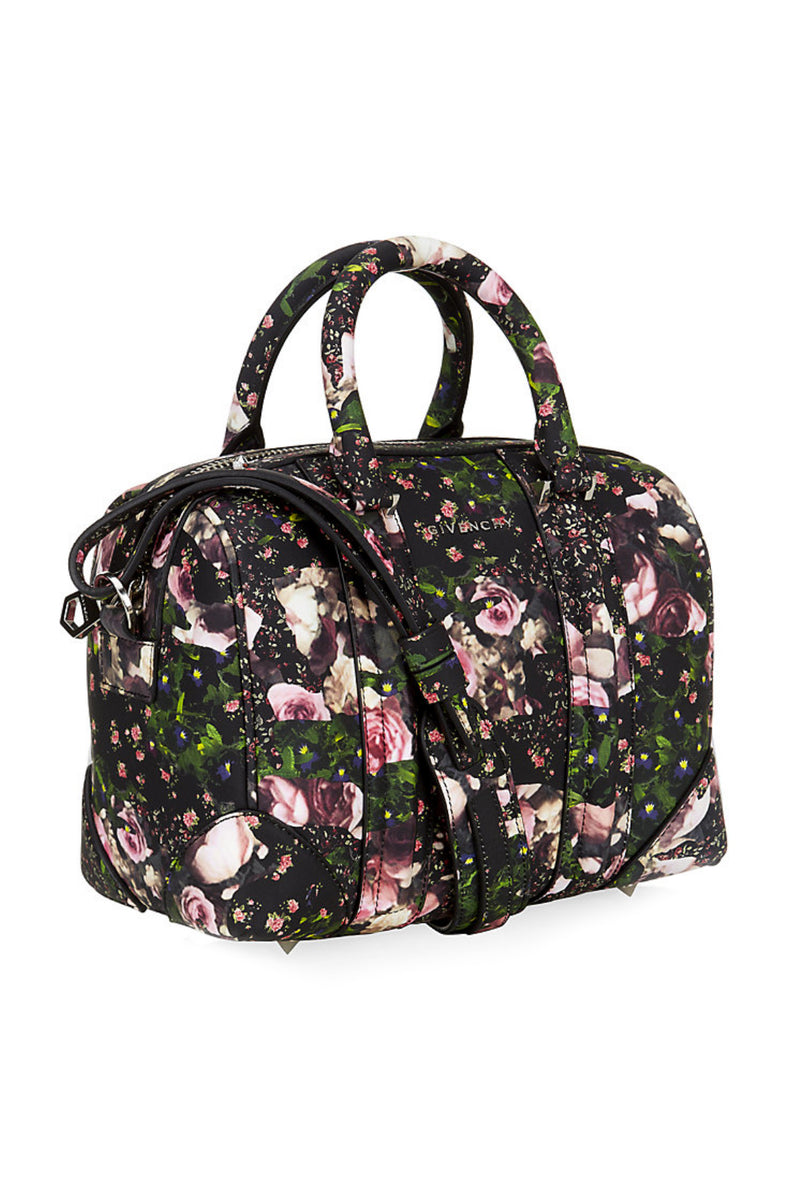 GIVENCHY, Lucrezia floral camouflage print small leather duffle