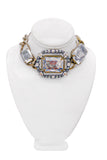 Lanvin Oversized Diamond Chain Choker Necklace Spring 2014
