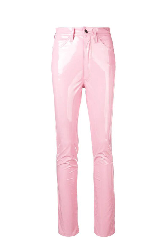 Maison Margiela Baby Pink Vinyl Leather Pants