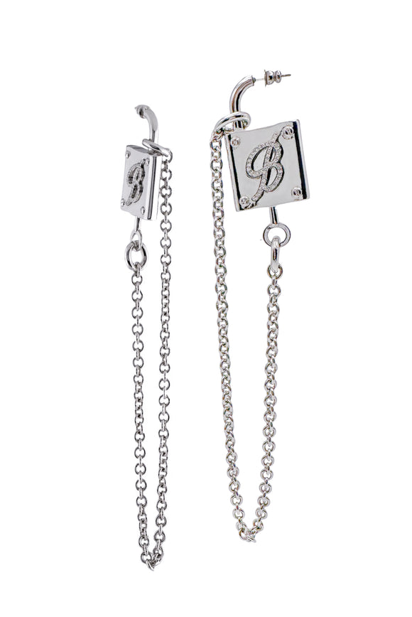 Blumarine Silver Metal Padlock 