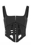 Dion Lee Black Cage Cut Out Corset