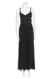 Gucci Black Silk Criss Cross Strappy Backless Gown