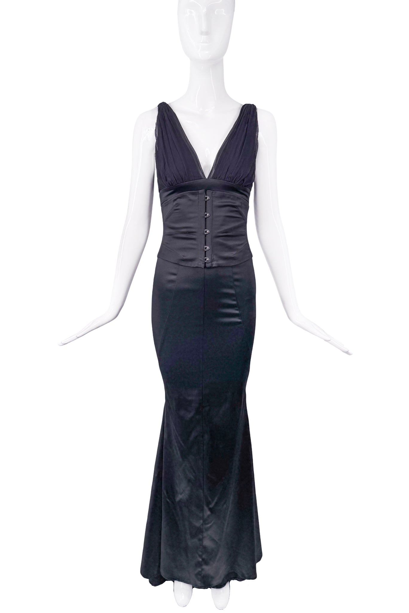 Roberto Cavalli Just Cavalli Black Silk Stretch Chiffon Dress Mermaid PaumLosAngeles Roberto Cavalli Just Cavalli Black Silk Stretch Chiffon Dress Mermaid PaumLosAngeles