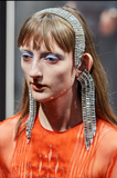 Gucci Crystal Silver Baguette Waterfall Earrings Fall 2020