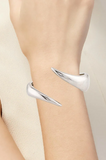 Guiseppe Zanotti Silver Pointed Claw Bracelet