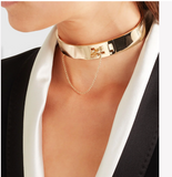 Eddie Borgo Gold Safety Chain Choker Necklace