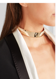 Eddie Borgo Gold Safety Chain Choker Necklace