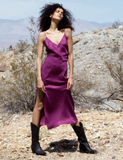 Mara The Label Pink Silk Textured Slip Dress Gown