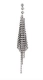 Isabel Marant Crystal Chain Mail Draped Earrings