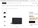 Chanel black quilted wallet on a chain 2022 collectors item