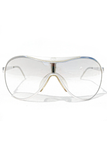 Christian Dior by John Galliano Clear Rodeo Drive Y2K Aviator Sunglasses