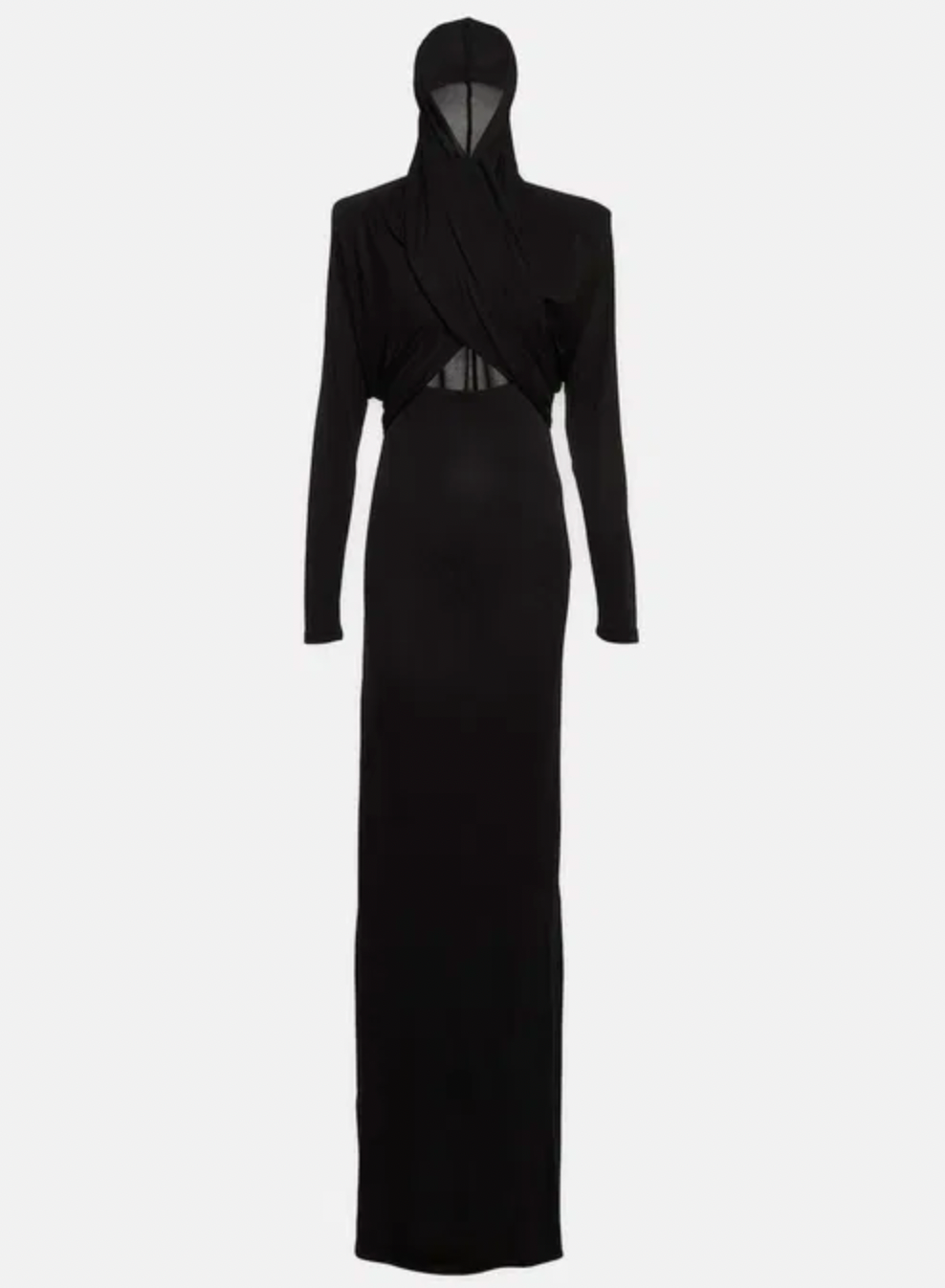 ic collection black dress Current Mood Slashed Cut Out Long Sleeve Mini Dress