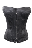 Roberto Cavalli Black Fishnet Silk Satin Boned Bustier Corset 2004