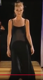Versace Black Fishnet Cut Out Slip Dress Gown Spring 1997