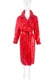 Sies Marjan Red Vinyl Trench Coat