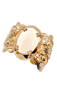 Vintage Gold Baroque Oversized Bracelet