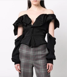 Vivienne Westwood Black Removable Sleeve Off Corset Top