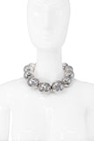 Alexis Bittar For MK Runway Silver Oversized Ball Necklace