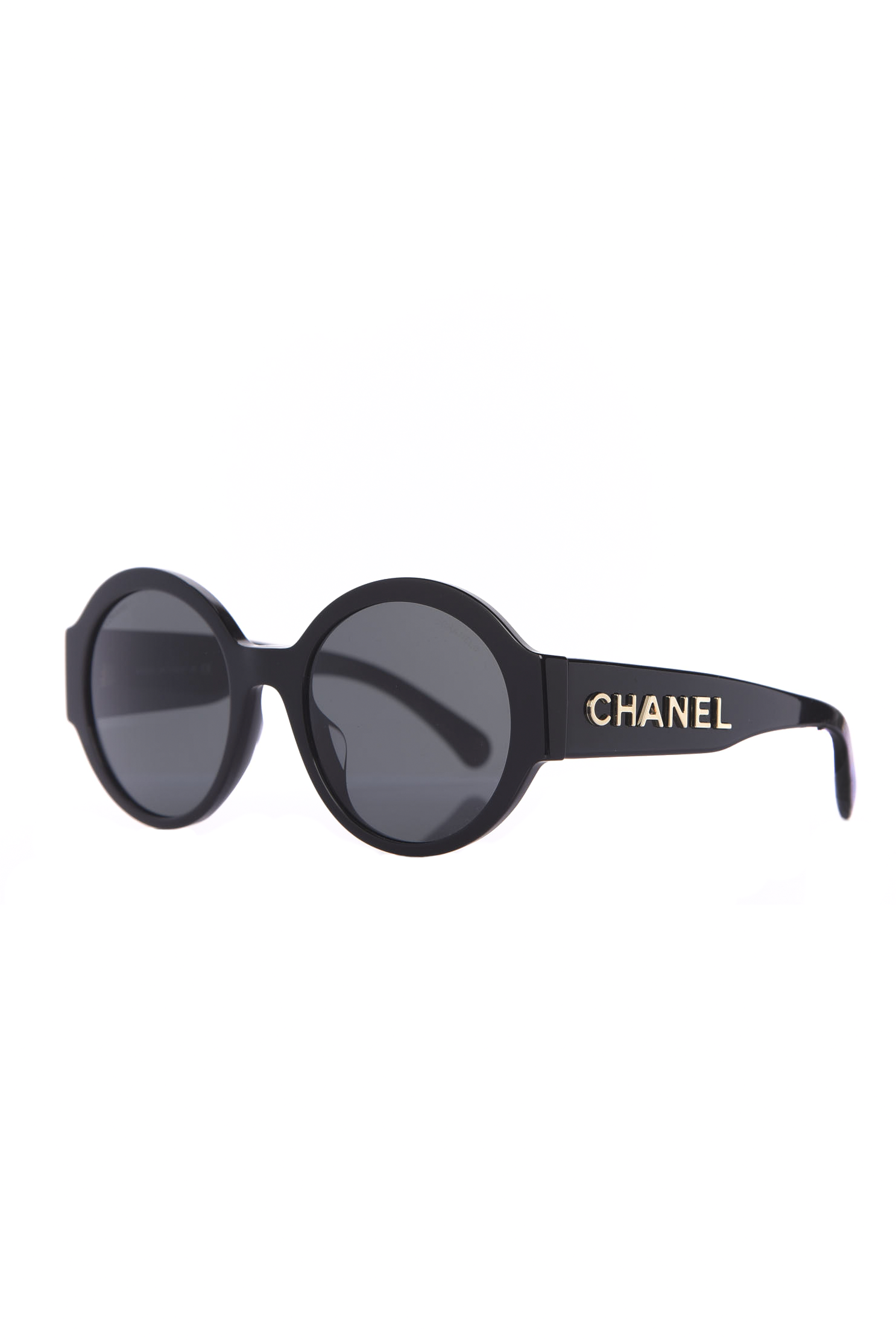 Chanel Black On Black Metal Winter Round Polarized Sunnies (GOOD/FAIR)(COA)? CHANEL Black Round Sunglasses for Women for sale - eBay main image 3