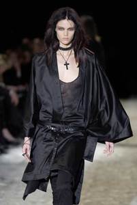 Gucci by Tom Ford Black Oversized Cape Kimono Top Runway Fall 2002