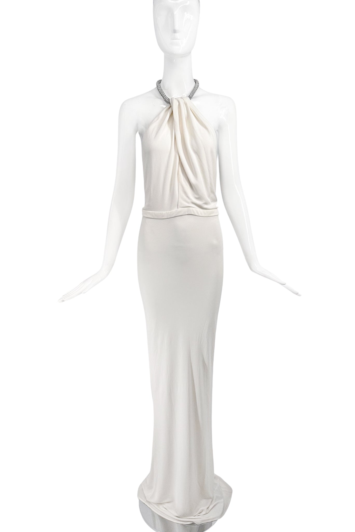 tom ford white dress Gucci by Tom Ford Off White Halterneck Crystal Rope Gown Dress PaumLosAngeles tom ford white dress Gucci by Tom Ford Off White Halterneck Crystal Rope Gown Dress PaumLosAngeles