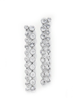 Isabel Marant Oversized Crystal Double Row Earrings