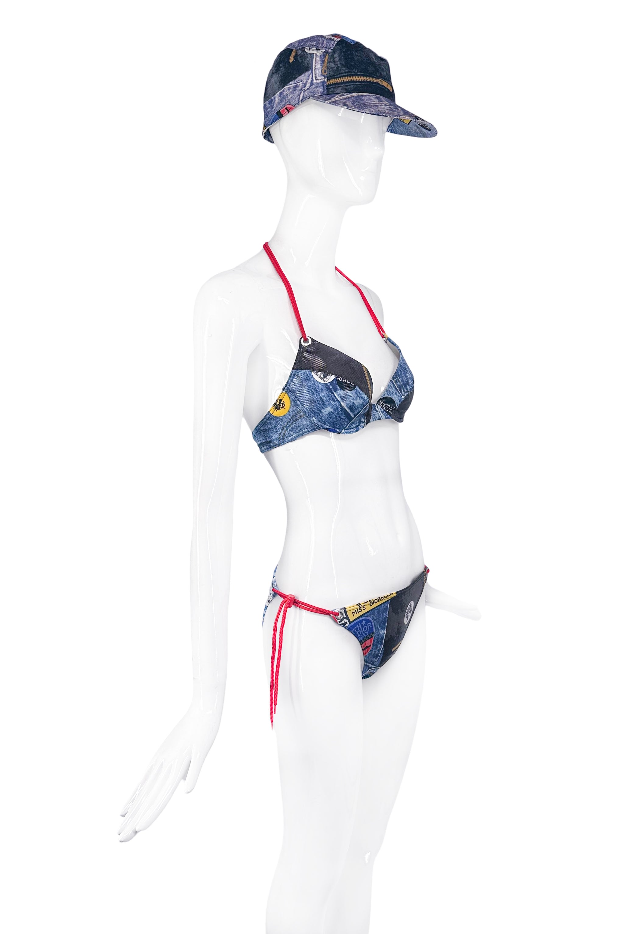 Christian Dior by Galliano Blue Denim Patchwork 