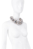 Alexis Bittar For MK Runway Silver Oversized Ball Necklace