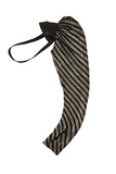 Saint Laurent Black Gold Beaded Striped Sleeve Harness Runway
