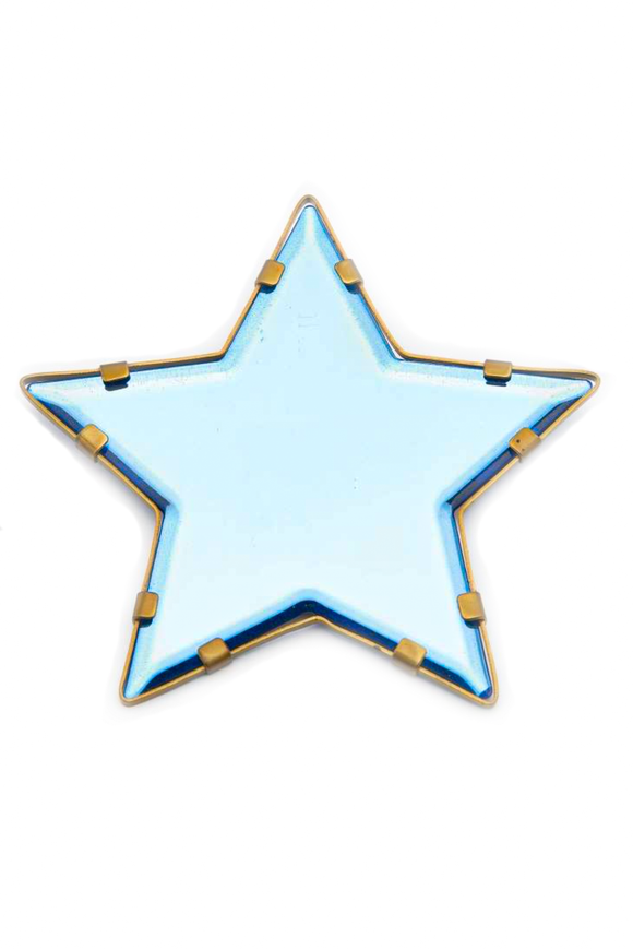 Saint Laurent Blue Plexi Star Brooch Spring 2008 Runway