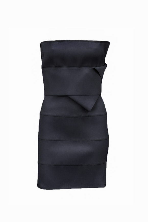 Yves Saint Laurent by Tom Ford Black Elastic Bandeau Strap Wrap Corset Belt