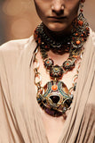 Lanvin Maharaja Crown Jewel Pendent Necklace Set SS2010