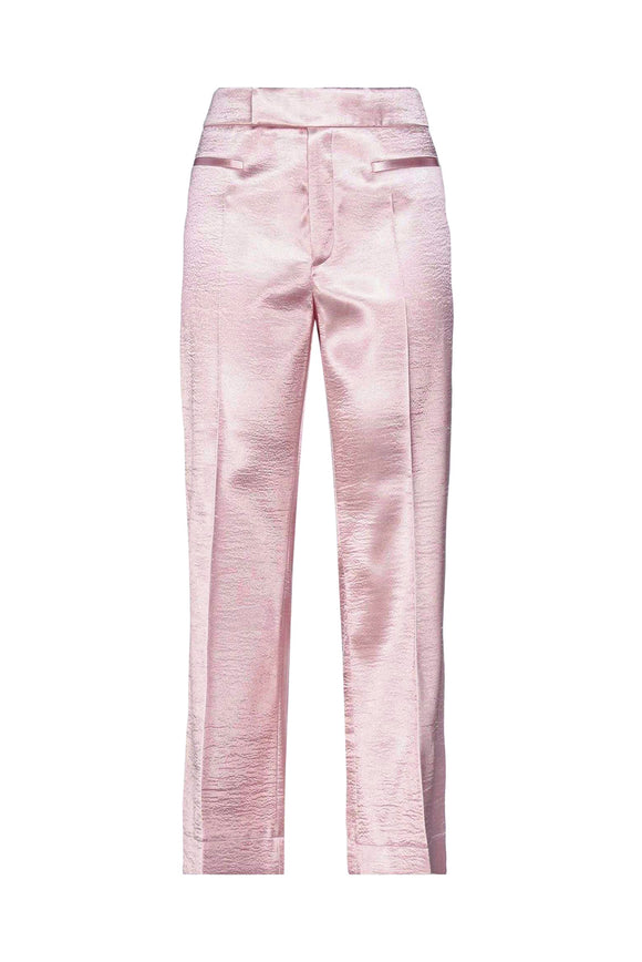 Philosophy di Lorenzo Serafini Baby Pink Satin Suit Trouser FW2020