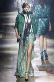 Lanvin Green and Gold Lamé Textured Tunic SS2014 - BOUTIQUE PURCHASE PRICE