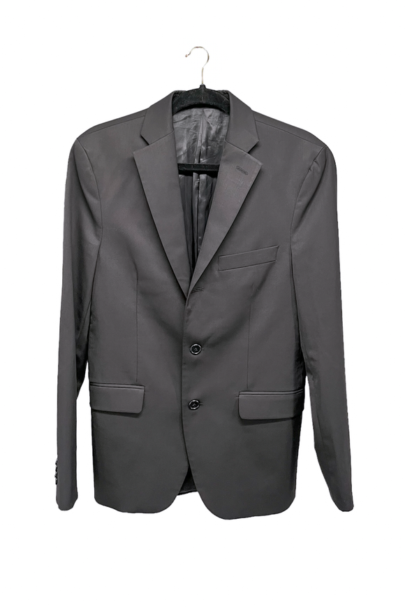 Acne Studios Black Nylon Fitted Men's Blazer Jacket