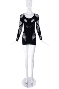 Alexander McQueen McQ Fishnet Cut-Out Top or Dress