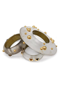 Alexis Bittar Gold Studded Cuff Bracelets Collection