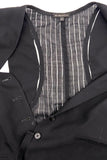 Ann Demeulemeester Black Waistcoat with Sheer Gauze Back Details