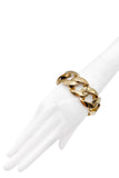 Armani Gold Oversized Chain Link Bracelet