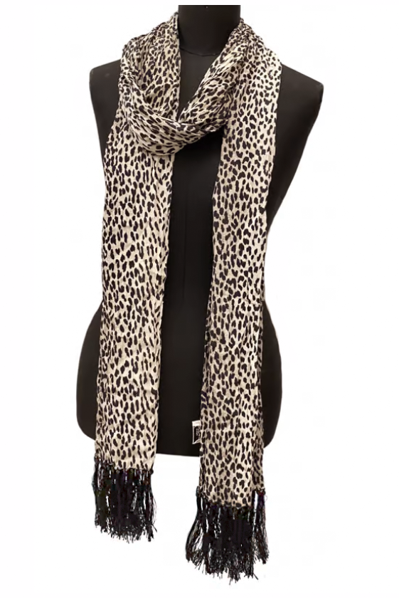 Saint Laurent Paris by Hedi Slimane Leopard Baby Cat Print Skinny Saint Laurent Paris by Hedi Slimane Leopard Baby Cat Print Skinny