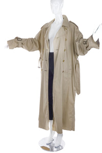 Burburry Extreme Oversize Classic Trench Coat with Raw Edges