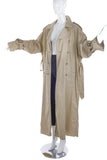 Burburry Extreme Oversize Classic Trench Coat with Raw Edges