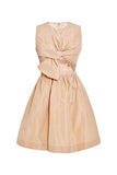 Carven Nude Peach Cut out Dress with Bow