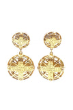 Chanel Cross Cage with Logo Statement  Earrings - BOUTIQUE PURCHASE PRICE