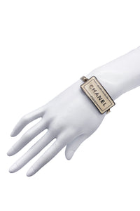 Chanel Ivory and Gold Mademoiselle ID Bracelet