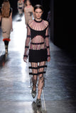 Christopher Kane Pink Crystal Neck Cage Showgirl Top from the Fall / Winter 2018 collection