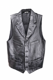 Comme des Garçons Black Leather Suit Vest
